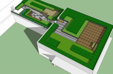 Sketchup景观模型|屋顶花园景观,现代风格-BIM建筑网