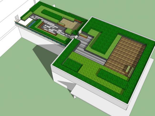 Sketchup景观模型|屋顶花园景观,现代风格 Sketchup景观模型|屋顶花园景观,现代风格