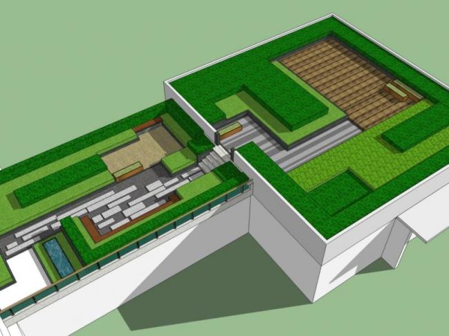 Sketchup景观模型|屋顶花园景观,现代风格 Sketchup景观模型|屋顶花园景观,现代风格