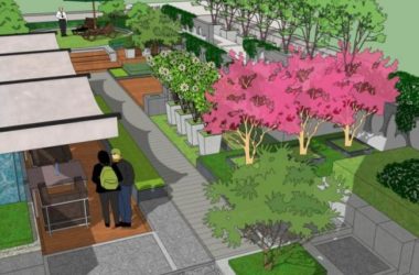 Sketchup景观模型|屋顶花园景观,现代风格-BIM建筑网