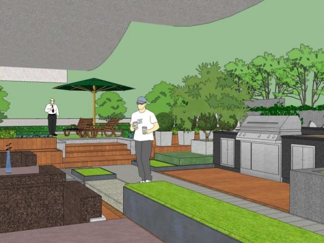 Sketchup景观模型|屋顶花园景观,现代风格 Sketchup景观模型|屋顶花园景观,现代风格