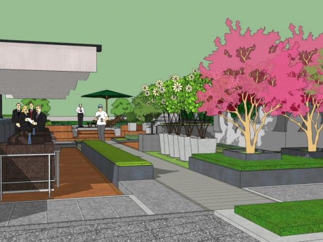 Sketchup景观模型|屋顶花园景观,现代风格 Sketchup景观模型|屋顶花园景观,现代风格