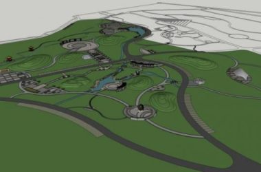 Sketchup景观模型|公园景观,古典风格-BIM建筑网