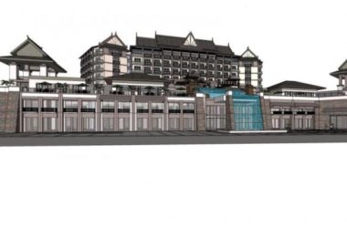 Sketchup酒店模型|多层酒店,东南亚风格-BIM建筑网