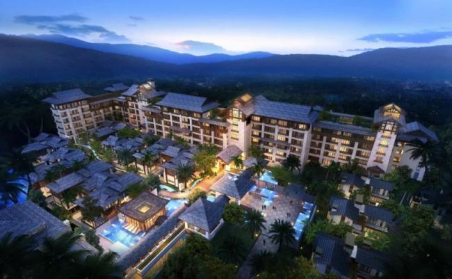 Sketchup酒店模型|多层山地酒店,中式风格 Sketchup酒店模型|多层山地酒店,中式风格
