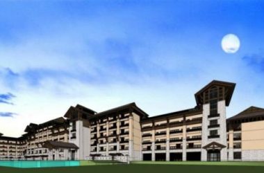 Sketchup酒店模型|多层山地酒店,中式风格-BIM建筑网