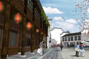 Sketchup商业模型|商业街,中式风格-BIM建筑网