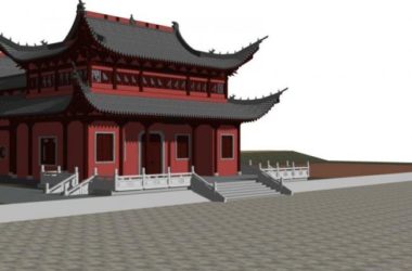Sketchup古建筑模型|多层宫殿,中式风格,古建-BIM建筑网