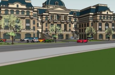 Sketchup商业模型|多层会所,欧式风格-BIM建筑网