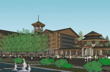 Sketchup酒店模型|多层度假酒店,古典风格-BIM建筑网