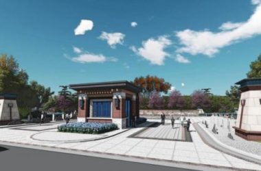 Sketchup景观模型|酒店景观,现代中式风格-BIM建筑网