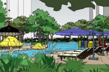 Sketchup景观模型|游泳池景观,古典风格-BIM建筑网