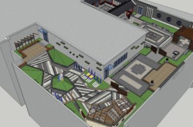 Sketchup景观模型|屋顶花园,现代中式风格-BIM建筑网