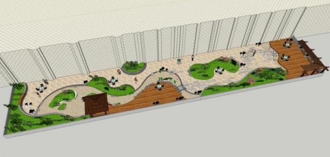 Sketchup景观模型|屋顶花园,现代风格 Sketchup景观模型|屋顶花园,现代风格