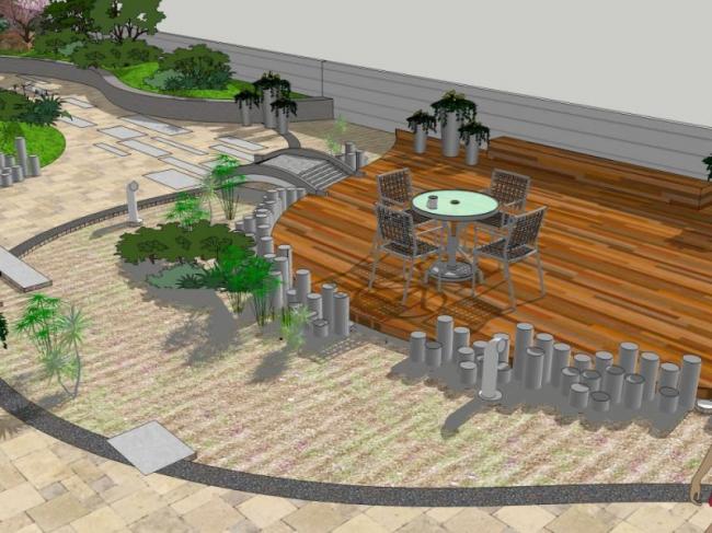 Sketchup景观模型|屋顶花园,现代风格 Sketchup景观模型|屋顶花园,现代风格
