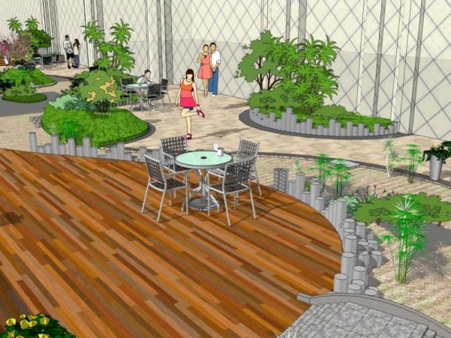 Sketchup景观模型|屋顶花园,现代风格 Sketchup景观模型|屋顶花园,现代风格