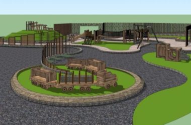 Sketchup景观模型|水上乐园景观,古典风格-BIM建筑网