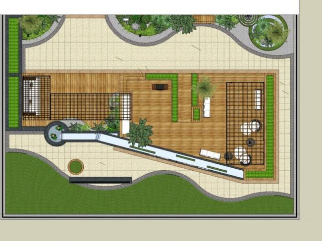 Sketchup景观模型|屋顶花园,现代风格 Sketchup景观模型|屋顶花园,现代风格