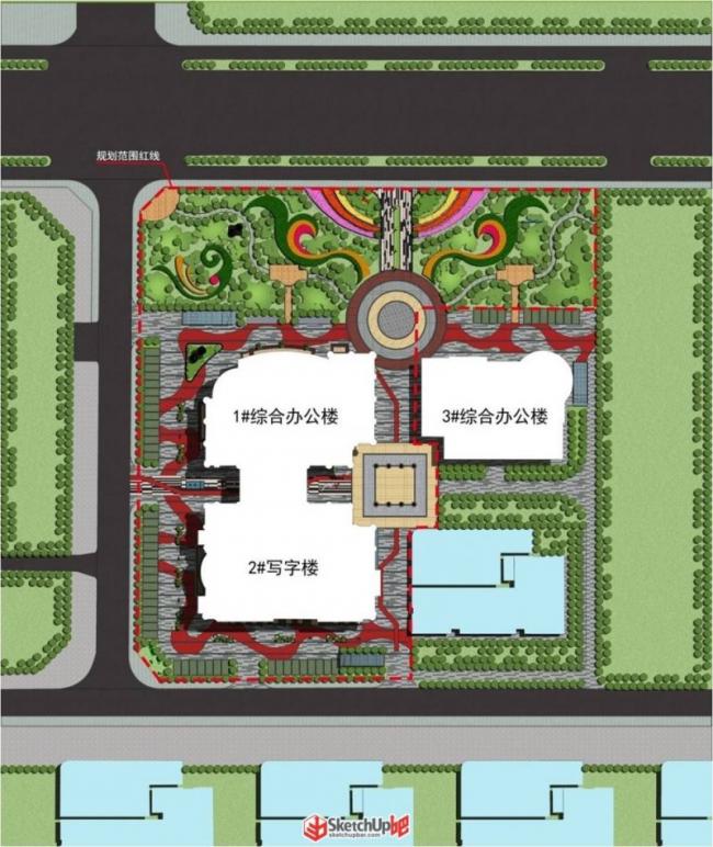 Sketchup景观模型|屋顶花园,现代风格 Sketchup景观模型|屋顶花园,现代风格