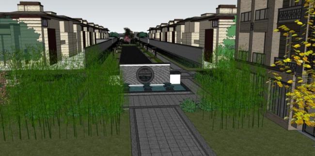 Sketchup住宅模型|高层住宅,现代中式风格 Sketchup住宅模型|高层住宅,现代中式风格