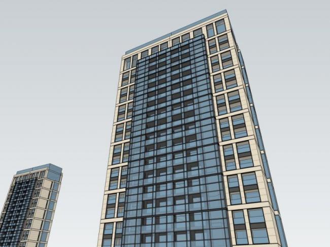 Sketchup住宅模型|超高层住宅楼,现代风格 Sketchup住宅模型|超高层住宅楼,现代风格