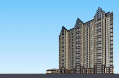 Sketchup住宅模型|高层住宅,底层商业,居住建筑,古典风格-BIM建筑网