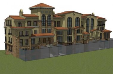 Sketchup住宅模型|多层住宅,欧式风格,居住建筑,古典风格-BIM建筑网