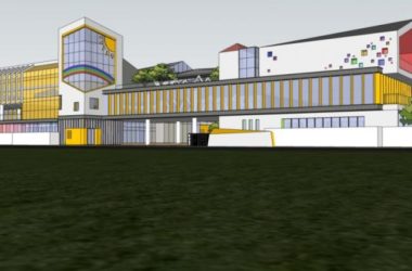 Sketchup学校模型|多层学校幼儿园,校园教育建筑,现代风格-BIM建筑网
