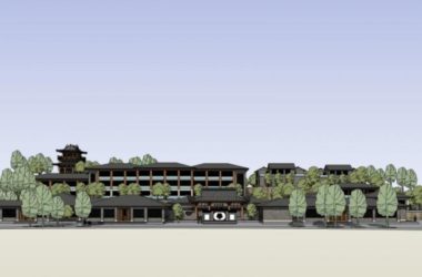 Sketchup酒店模型|低层酒店,中式风格-BIM建筑网