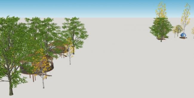 Sketchup商业模型|低层会所,欧式风格 Sketchup商业模型|低层会所,欧式风格