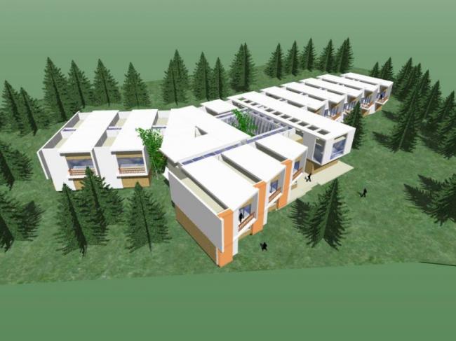 Sketchup商业模型|低层会所,现代风格 Sketchup商业模型|低层会所,现代风格