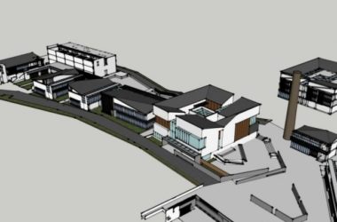 Sketchup商业模型|多层商业街,中式风格-BIM建筑网