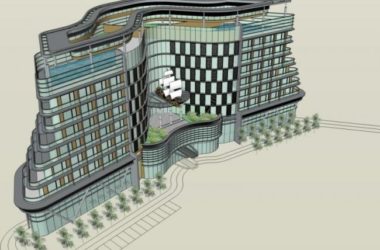 Sketchup酒店模型|多层酒店,现代风格-BIM建筑网