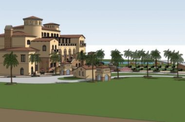 Sketchup商业模型|多层会所，西班牙风格-BIM建筑网