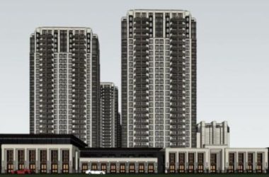 Sketchup住宅模型|高层住宅,古典风格-BIM建筑网