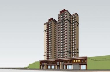 Sketchup住宅模型|高层住宅,藏式风格-BIM建筑网