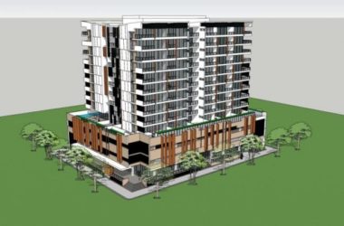 Sketchup住宅模型|高层住宅楼,底层商业,现代风格-BIM建筑网