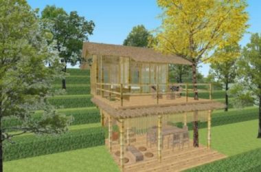 Sketchup景观模型|竹屋,古典风格-BIM建筑网