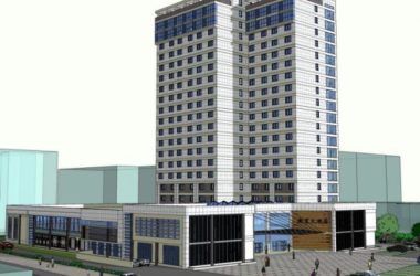 Sketchup酒店模型|高层酒店,现代风格-BIM建筑网