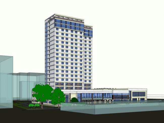 Sketchup酒店模型|高层酒店,现代风格 Sketchup酒店模型|高层酒店,现代风格