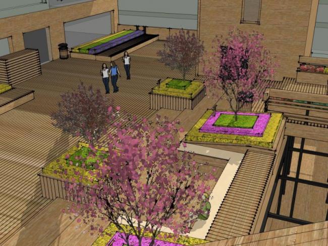 Sketchup景观模型|屋顶花园,现代风格 Sketchup景观模型|屋顶花园,现代风格