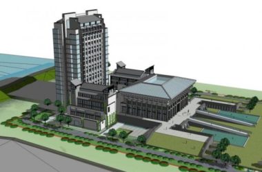 Sketchup酒店模型|高层酒店,中式风格-BIM建筑网