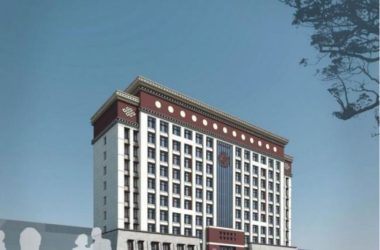 Sketchup办公模型|高层办公楼,藏式风格-BIM建筑网