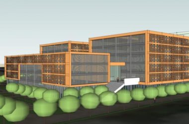 Sketchup办公模型|多层办公楼,现代中式风格-BIM建筑网