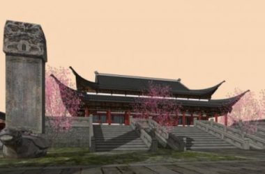 Sketchup古建筑模型|多层寺庙,古寺古庙,中式风格,古建-BIM建筑网