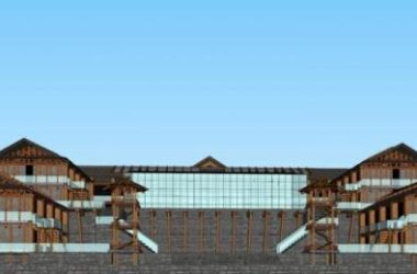 Sketchup酒店模型|多层酒店,中式风格-BIM建筑网