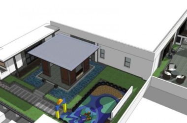 Sketchup景观模型|屋顶花园,现代风格-BIM建筑网