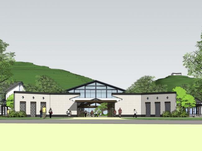 Sketchup住宅模型|住宅群,会所,中式风格 Sketchup住宅模型|住宅群,会所,中式风格