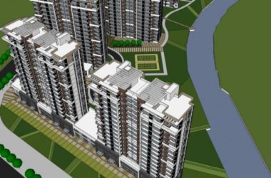 Sketchup住宅模型|高层住宅小区,现代风格-BIM建筑网