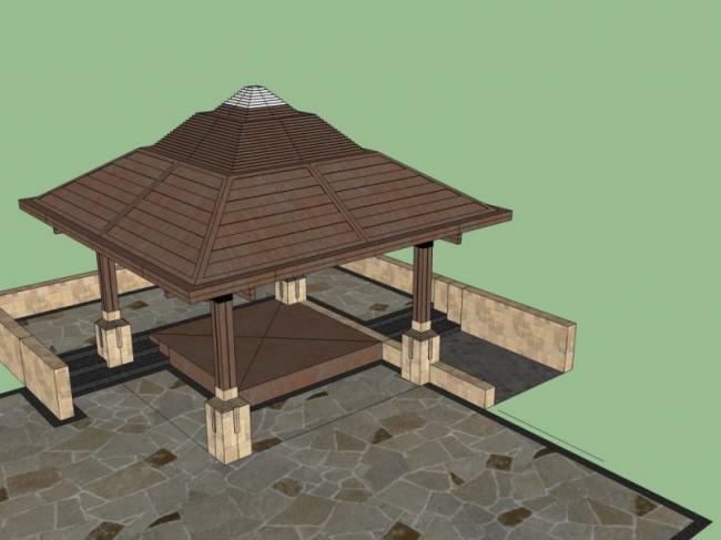 Sketchup小品模型|亭子,古典风格,小品 Sketchup小品模型|亭子,古典风格,小品